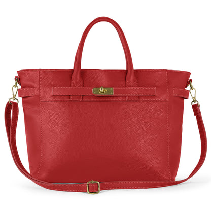 Italian Full-Grain Leather Top-Handle Bag | Cesena