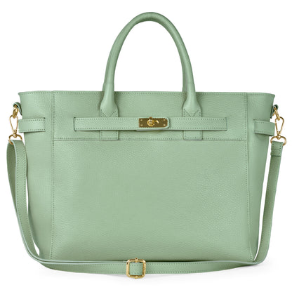 Italian Full-Grain Leather Top-Handle Bag | Cesena