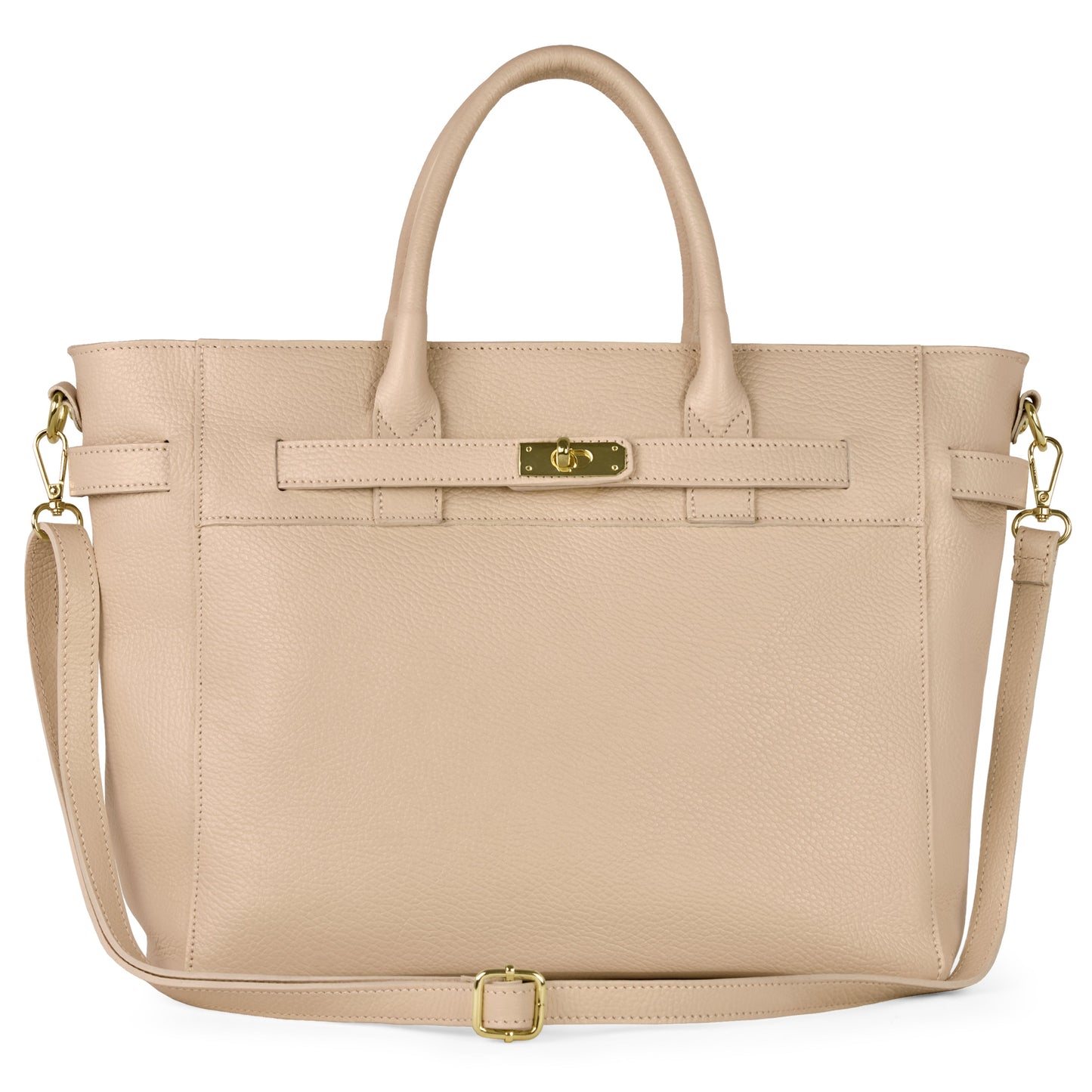 Italian Full-Grain Leather Top-Handle Bag | Cesena