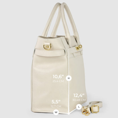 Italian Full-Grain Leather Top-Handle Bag | Cesena