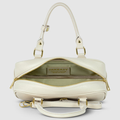 Italian Full-Grain Leather Top-Handle Bag | Venezia