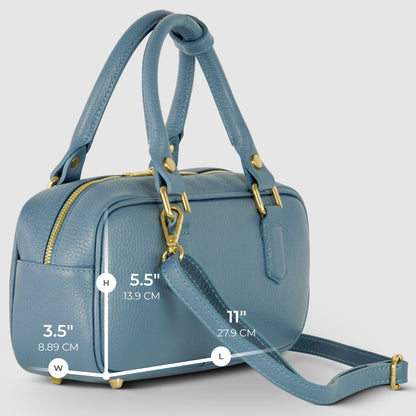 Italian Full-Grain Leather Top-Handle Bag | Venezia