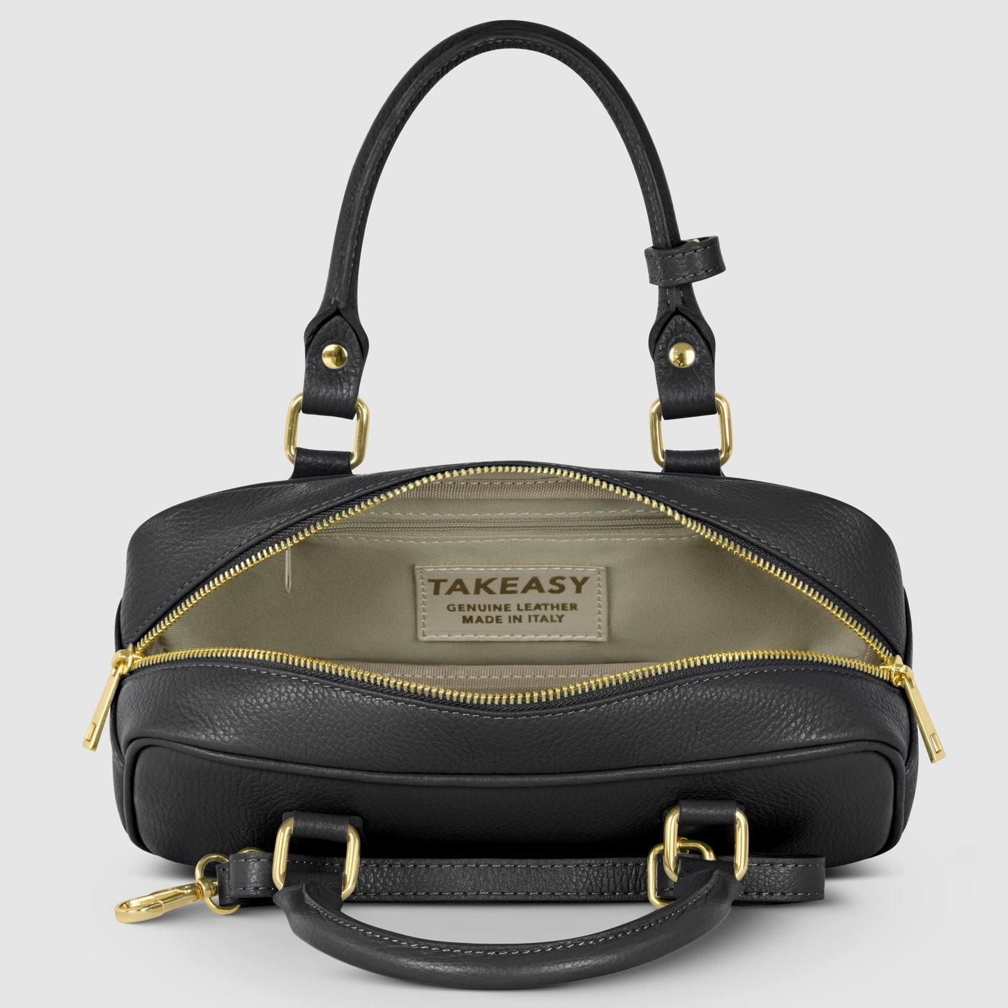 Italian Full-Grain Leather Top-Handle Bag | Venezia