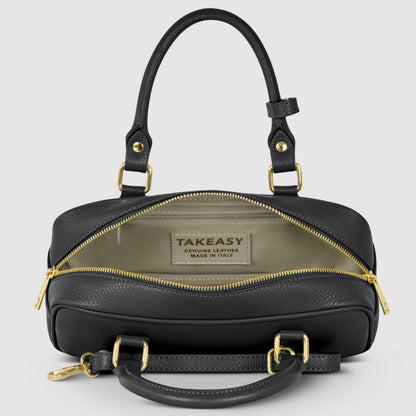 Italian Full-Grain Leather Top-Handle Bag | Venezia