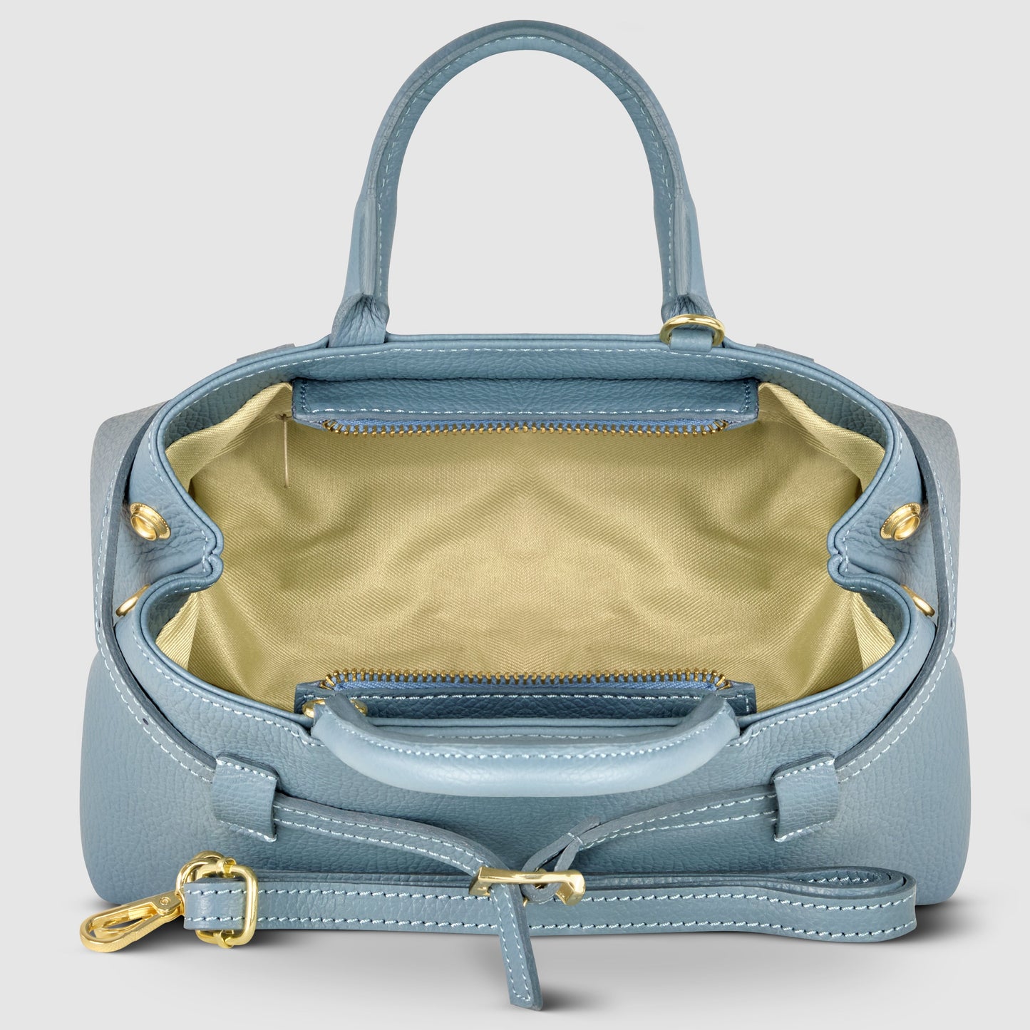 Italian Full-Grain Leather Top-Handle Bag | Cervia