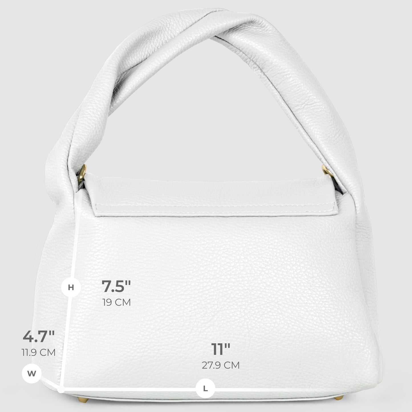 Italian Full-Grain Leather Top-Handle Bag | Perugia