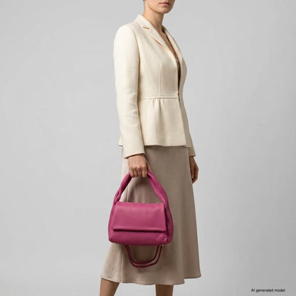 Italian Full-Grain Leather Top-Handle Bag | Perugia