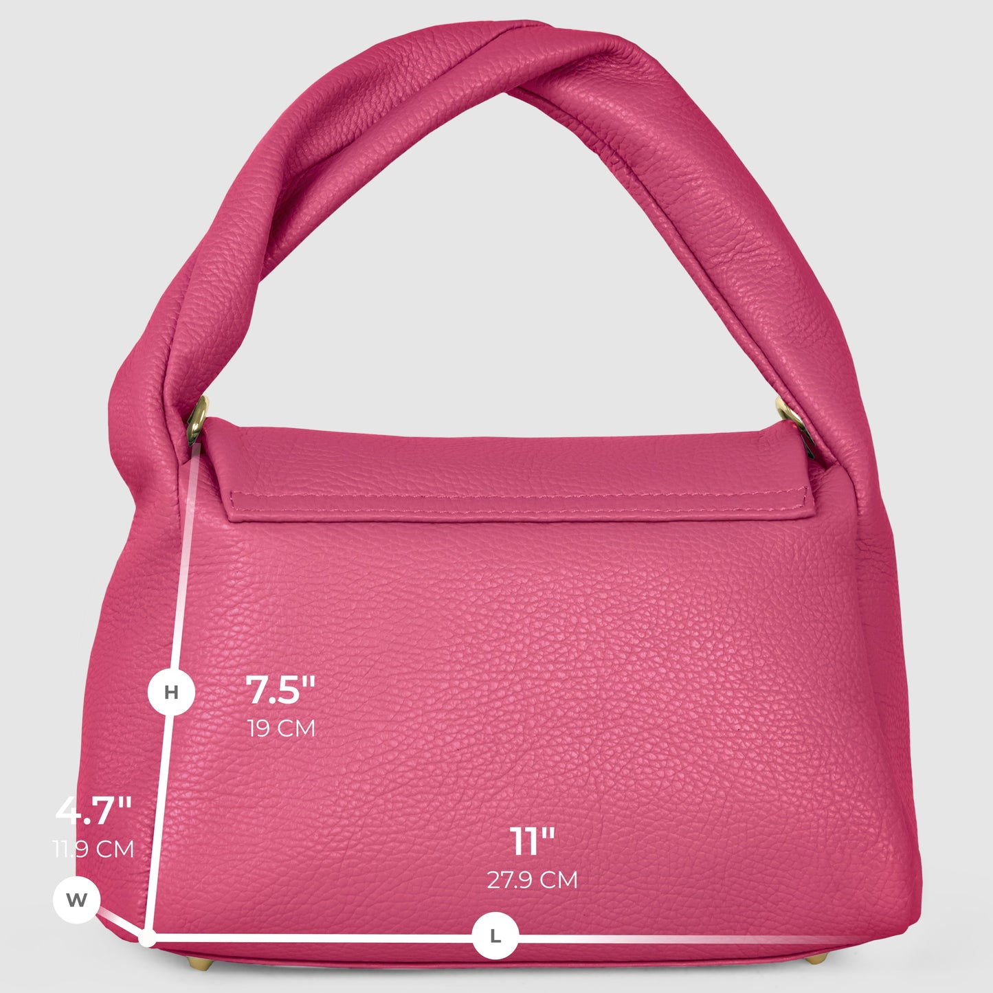 Italian Full-Grain Leather Top-Handle Bag | Perugia