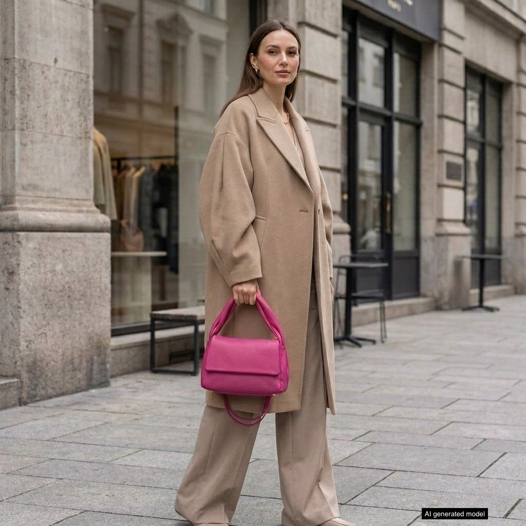 Italian Full-Grain Leather Top-Handle Bag | Perugia