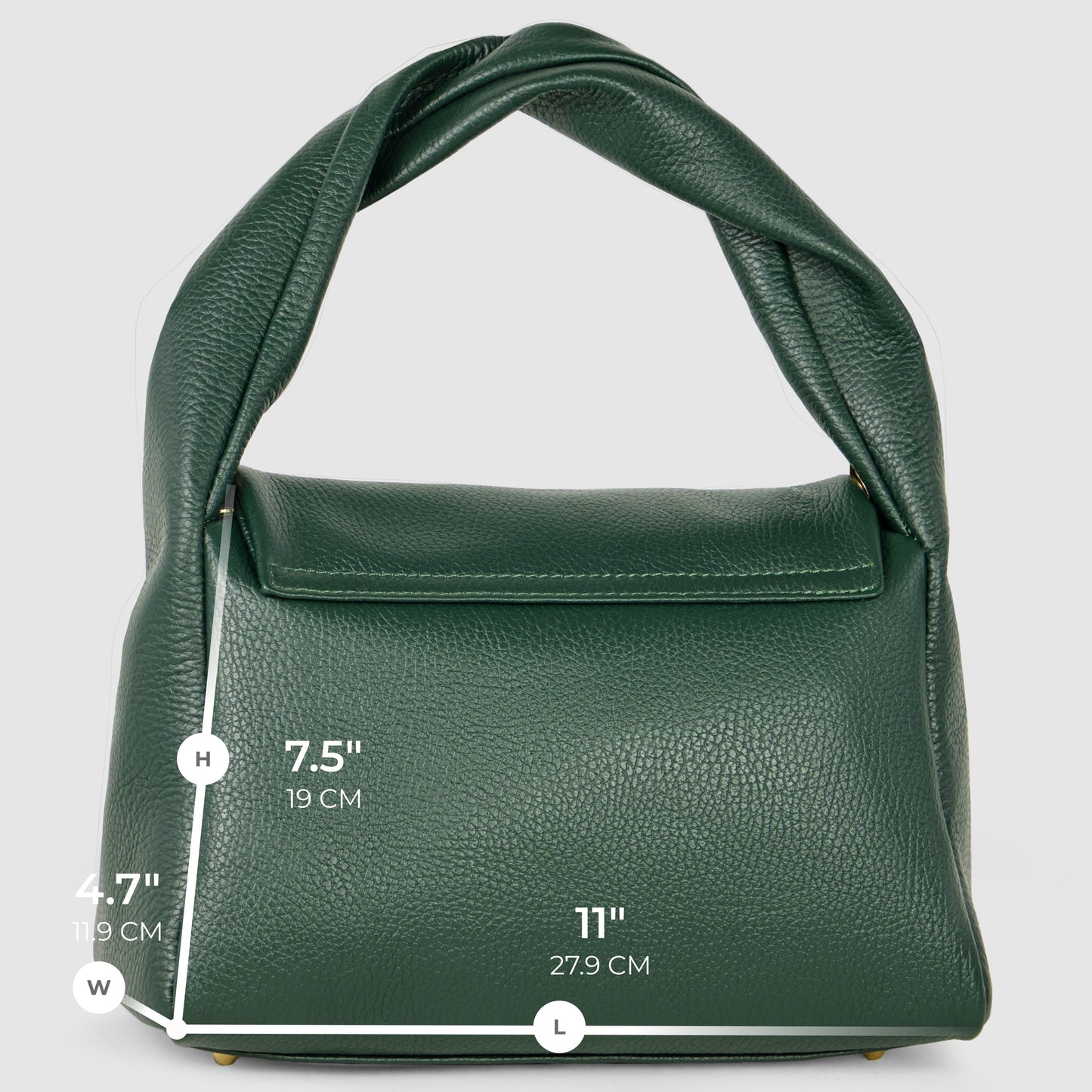 Italian Full-Grain Leather Top-Handle Bag | Perugia