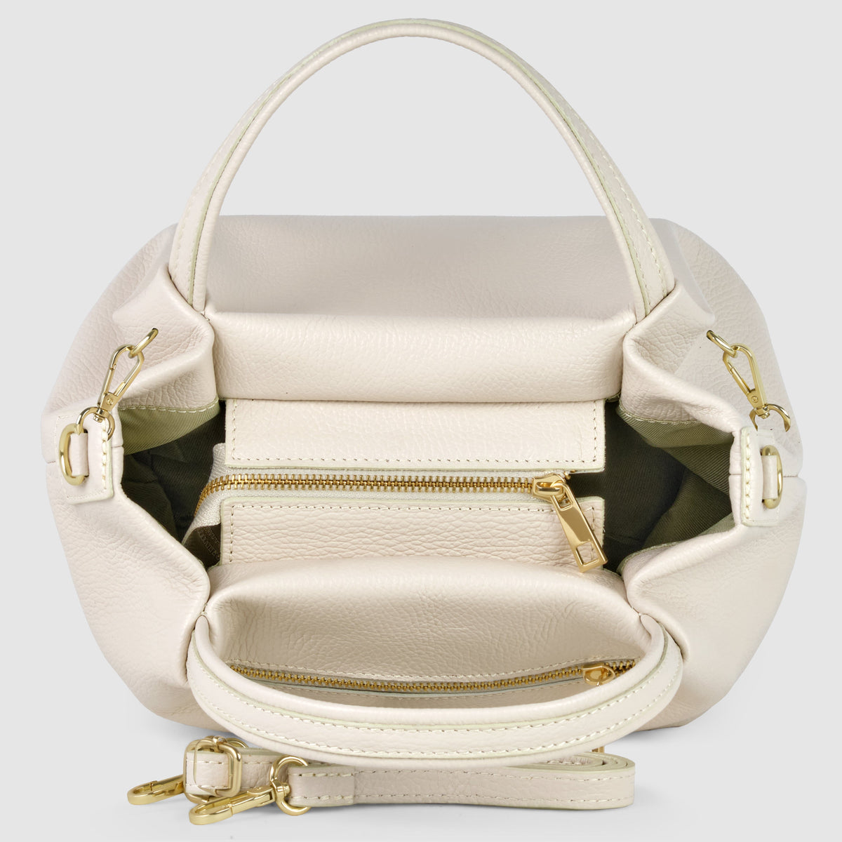 Bolso Tote de Piel Plena Flor Italiana | Lucca