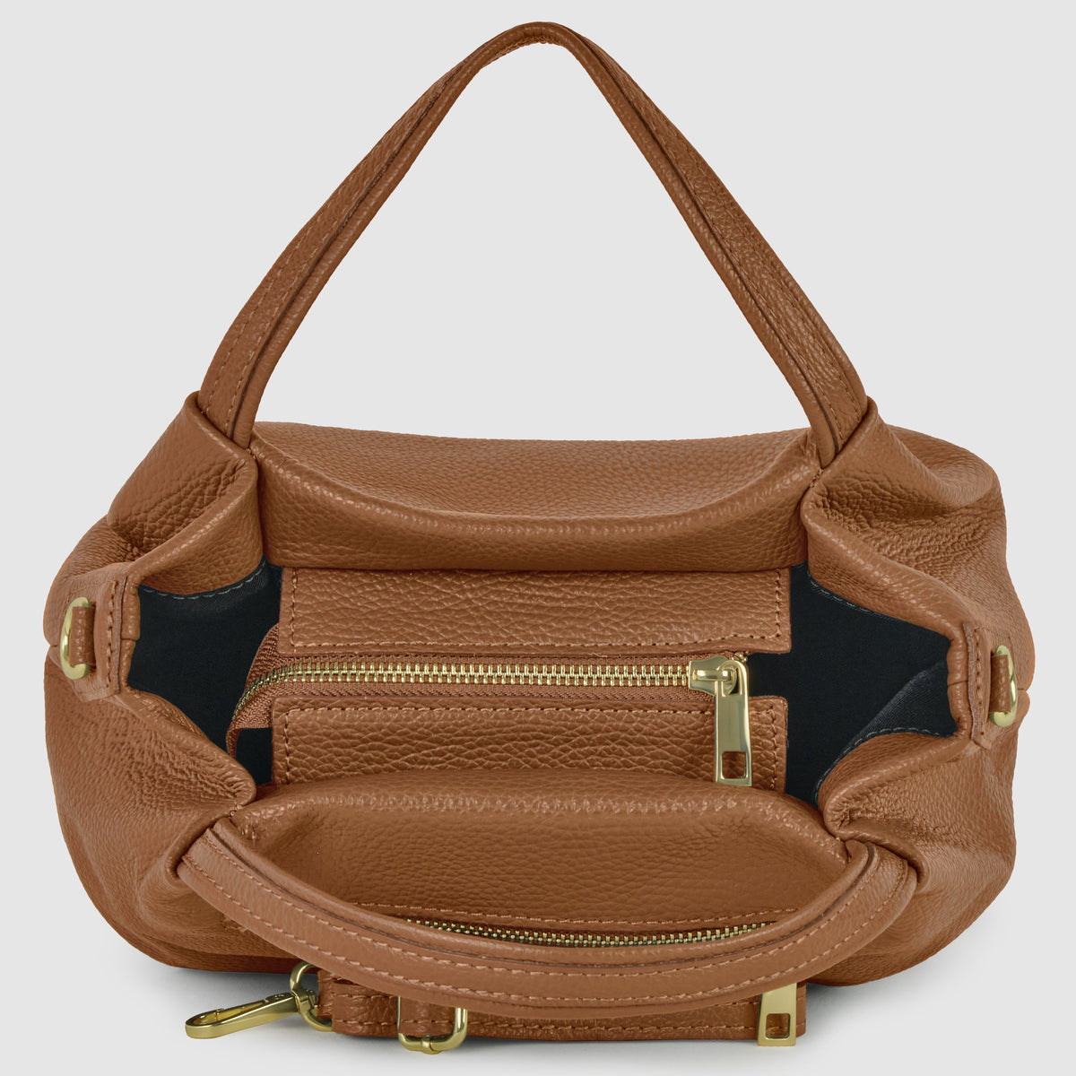 Bolso Tote de Piel Plena Flor Italiana | Lucca
