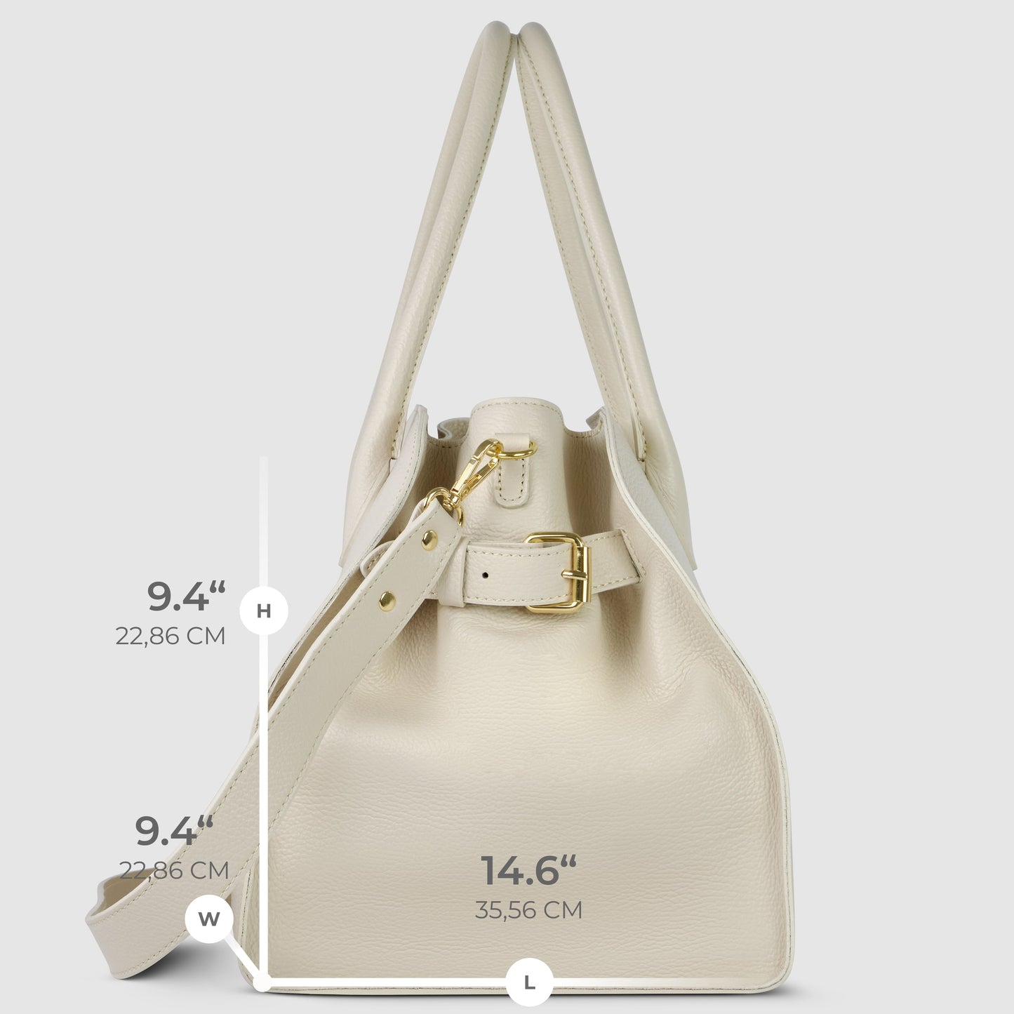 Italian Full-Grain Leather Top-Handle Bag | Asti