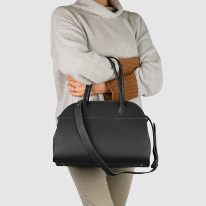 Italian Full-Grain Leather Top-Handle Bag | Asti