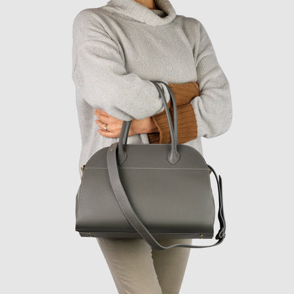 Italian Full-Grain Leather Top-Handle Bag | Asti