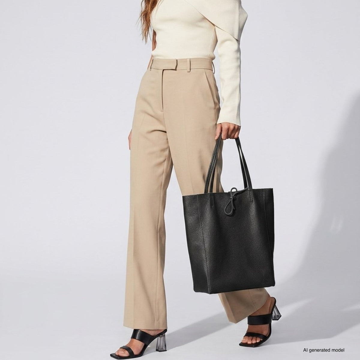 Bolso tote de cuero de grano completo italiano | Florencia
