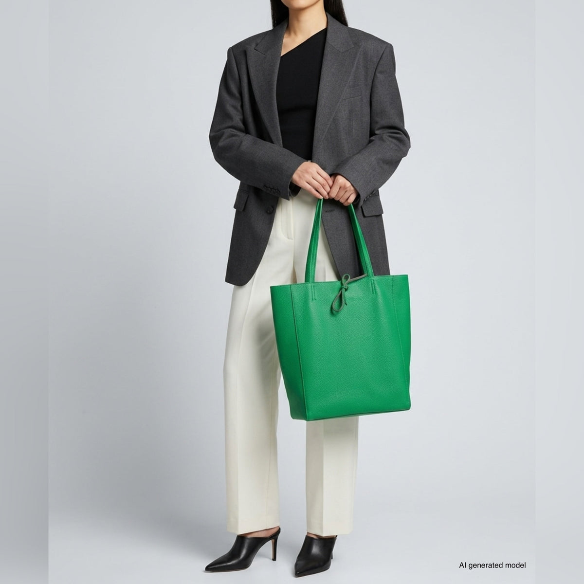 Bolso tote de cuero de grano completo italiano | Florencia