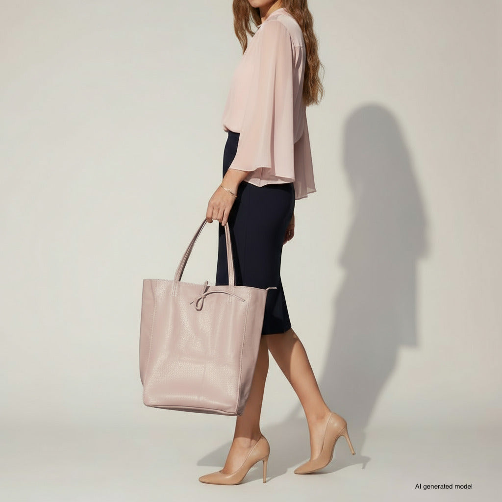 Bolso tote de cuero de grano completo italiano | Florencia