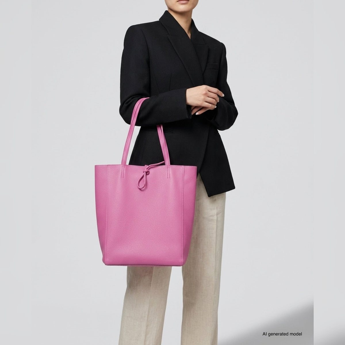 Bolso tote de cuero de grano completo italiano | Florencia