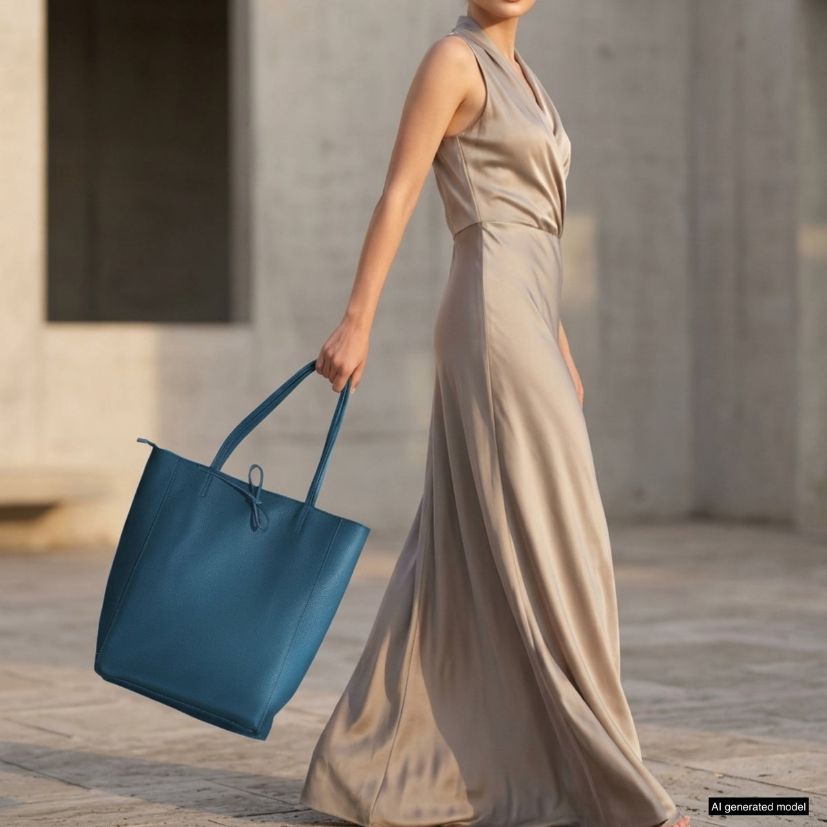 Bolso tote de cuero de grano completo italiano | Florencia