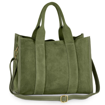 Italian Genuine Suede Tote Bag | Brianza