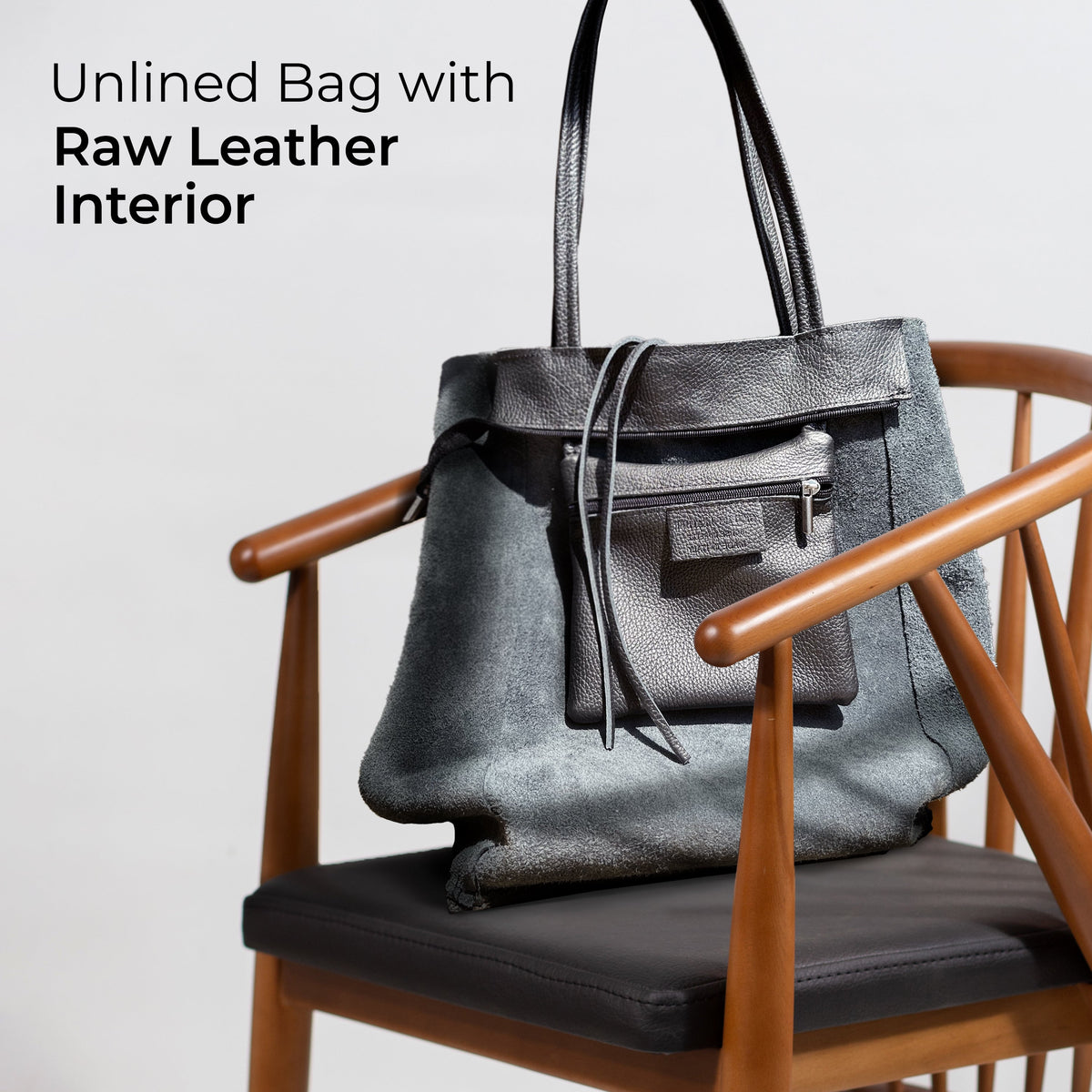 Bolso tote de cuero de grano completo italiano | Florencia