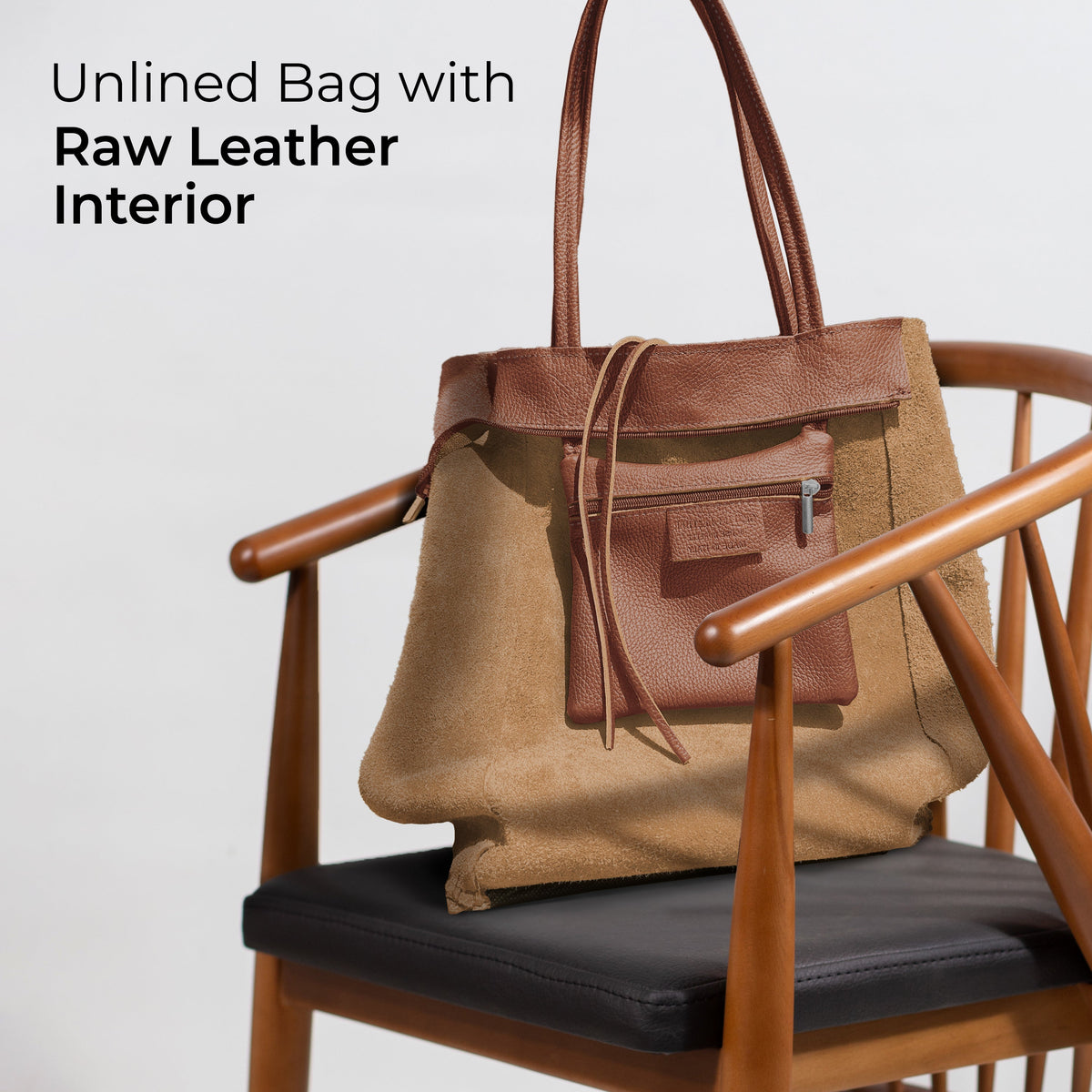 Bolso tote de cuero de grano completo italiano | Florencia
