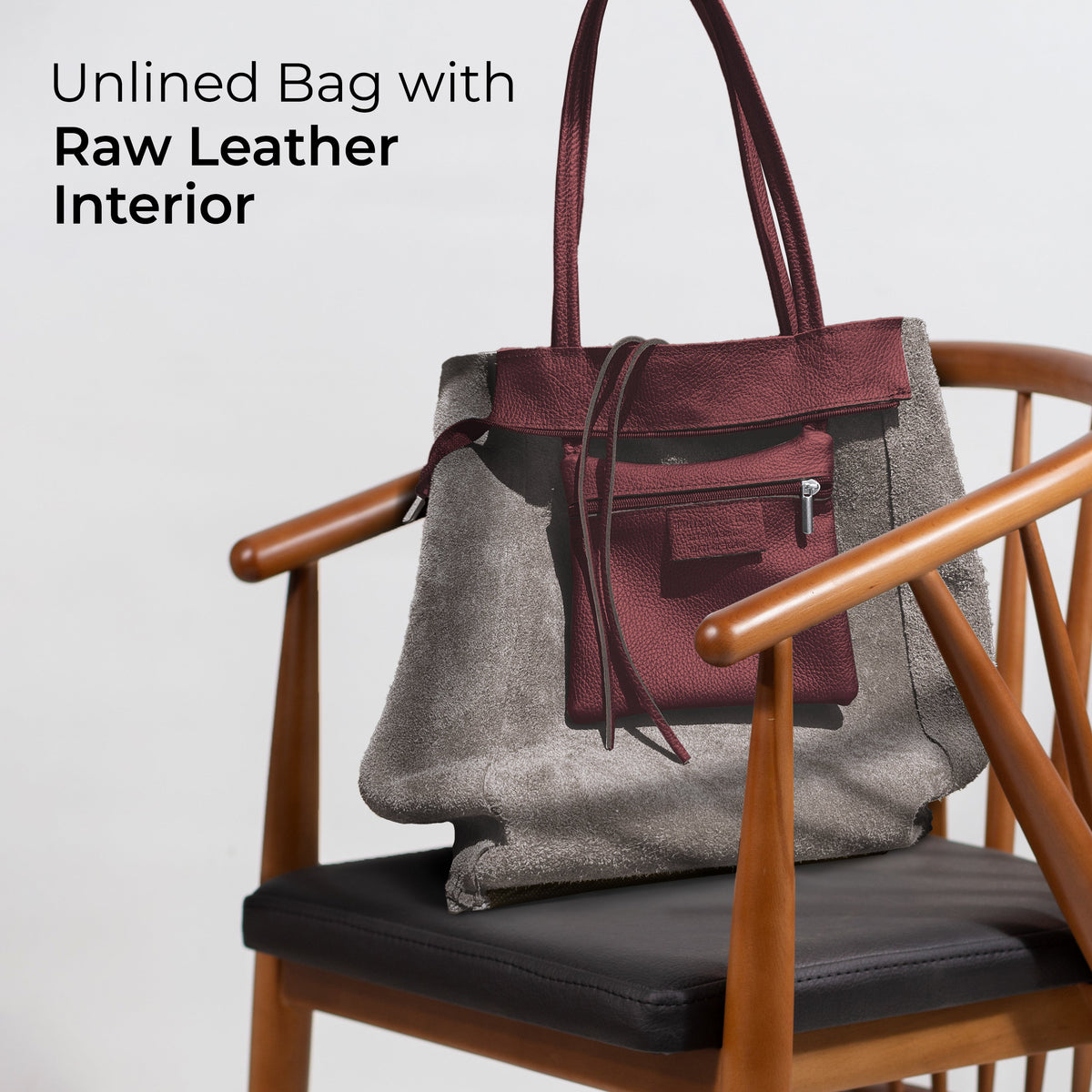 Bolso tote de cuero de grano completo italiano | Florencia