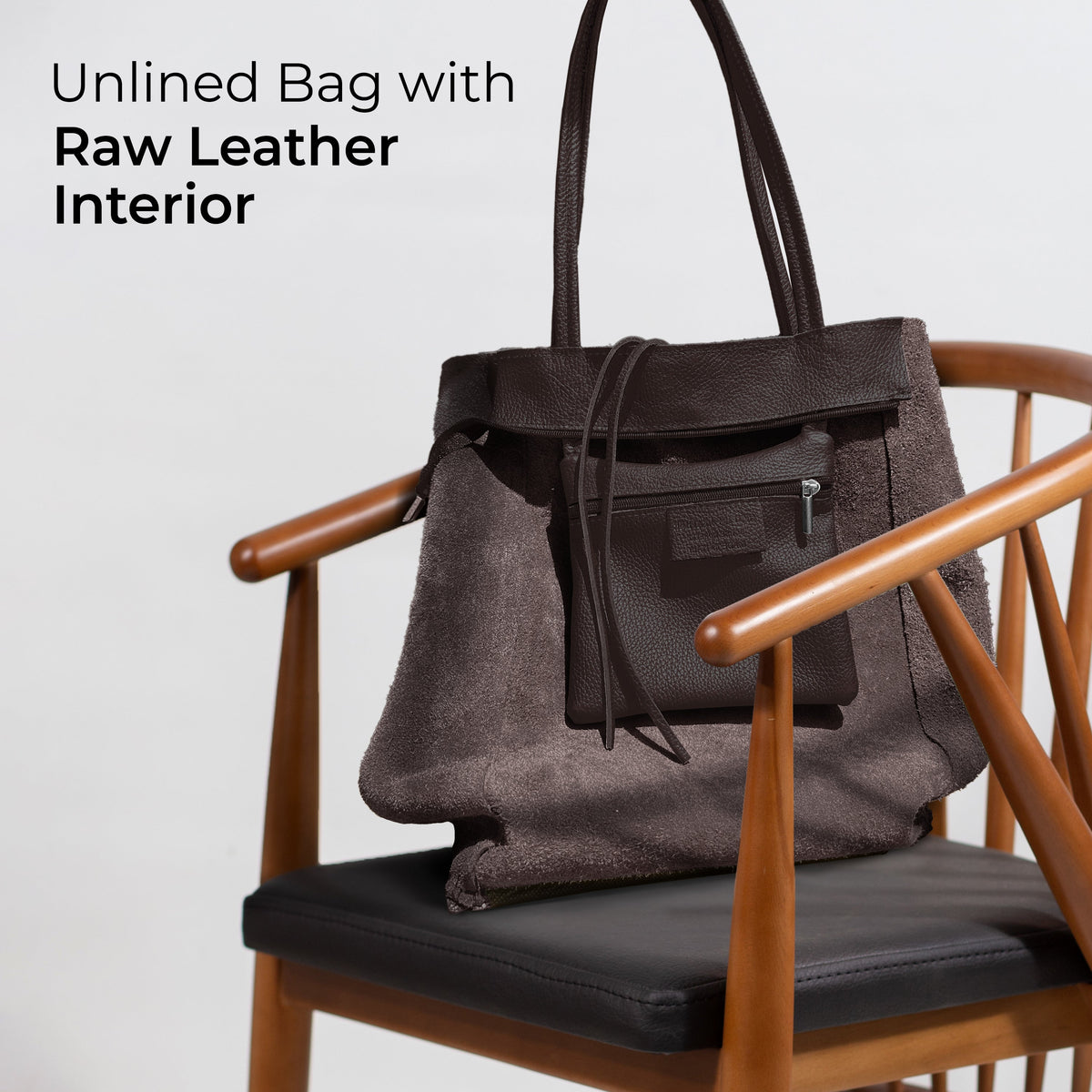 Bolso tote de cuero de grano completo italiano | Florencia