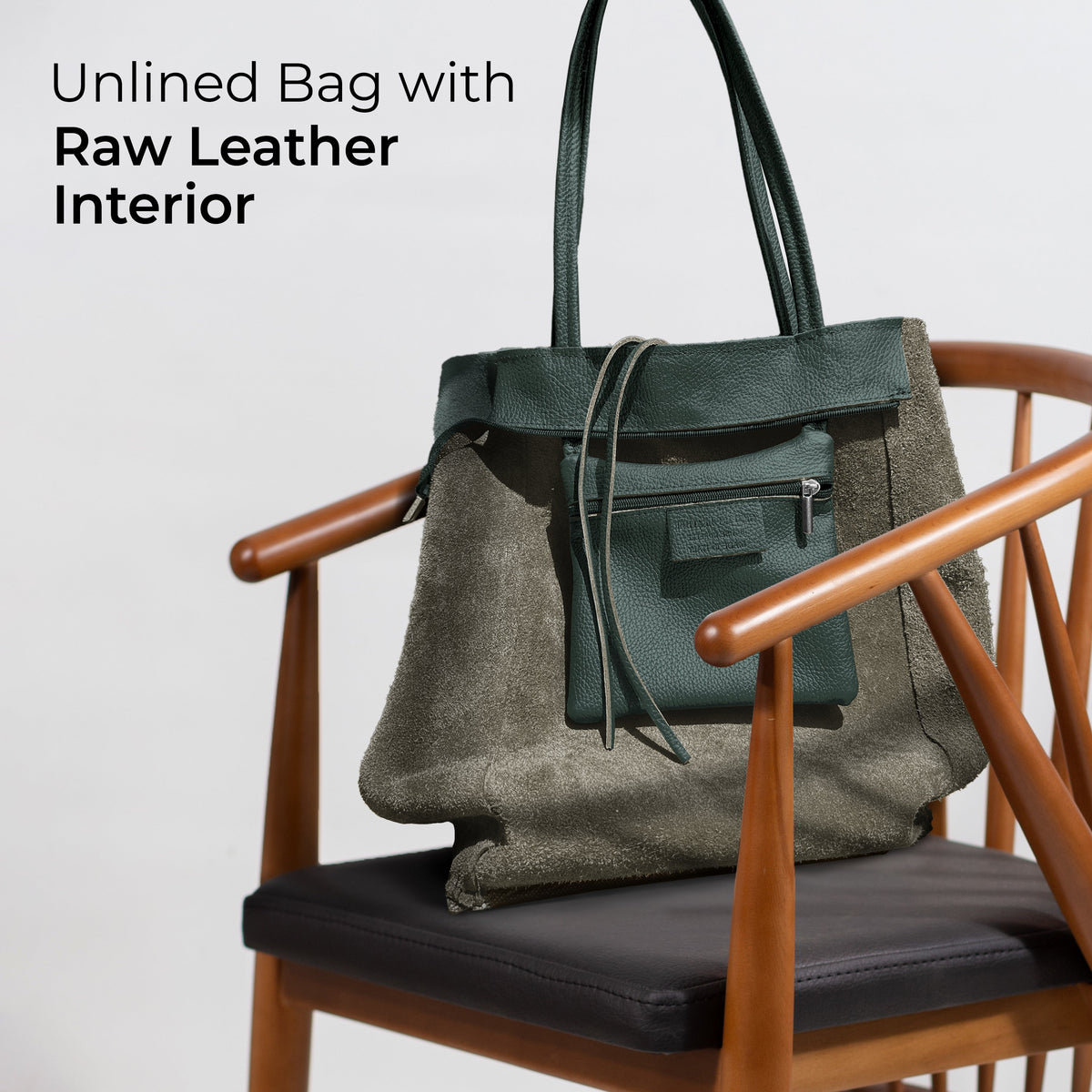 Bolso tote de cuero de grano completo italiano | Florencia