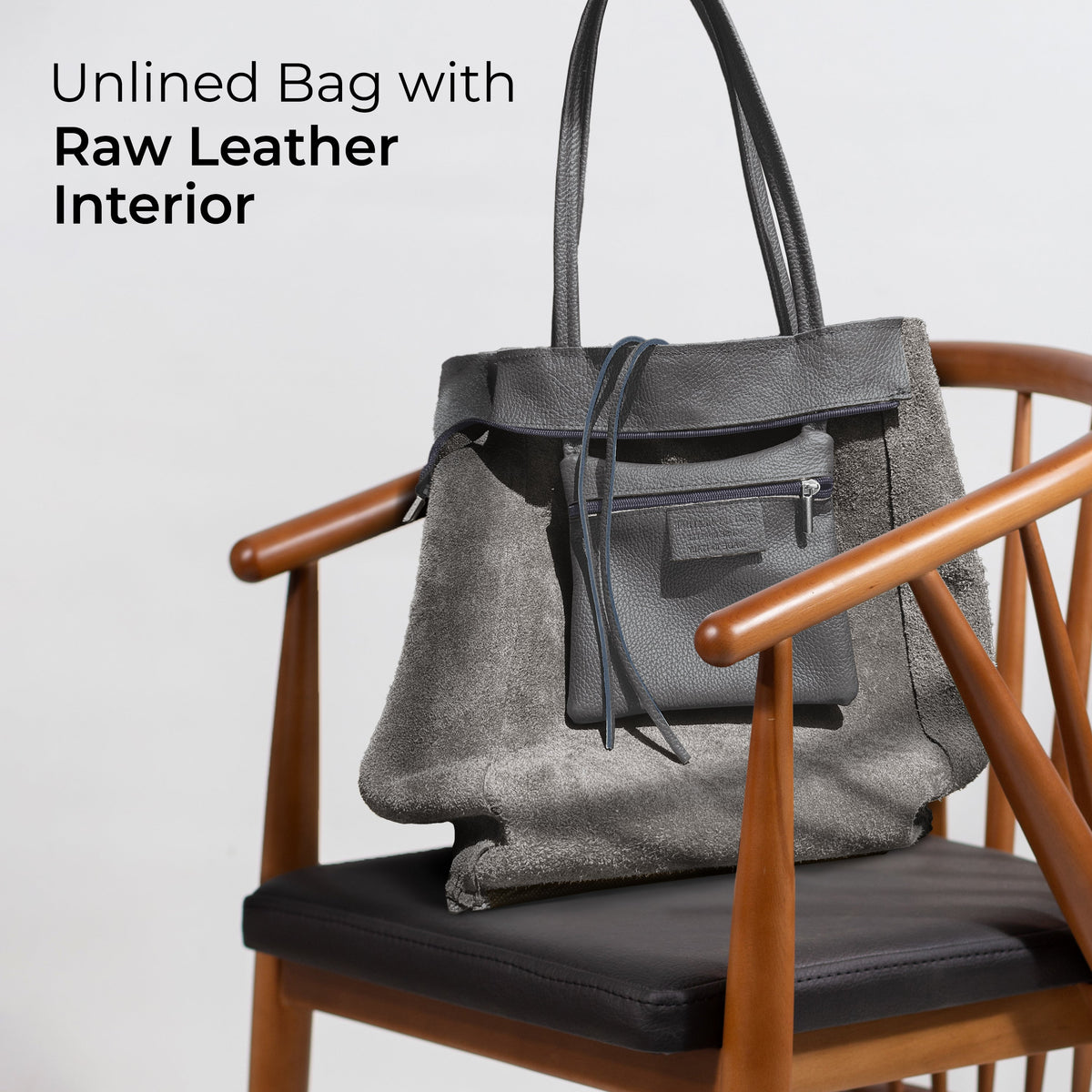 Bolso tote de cuero de grano completo italiano | Florencia