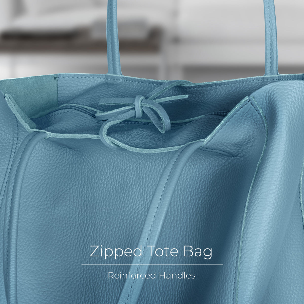 Bolso tote de cuero de grano completo italiano | Florencia