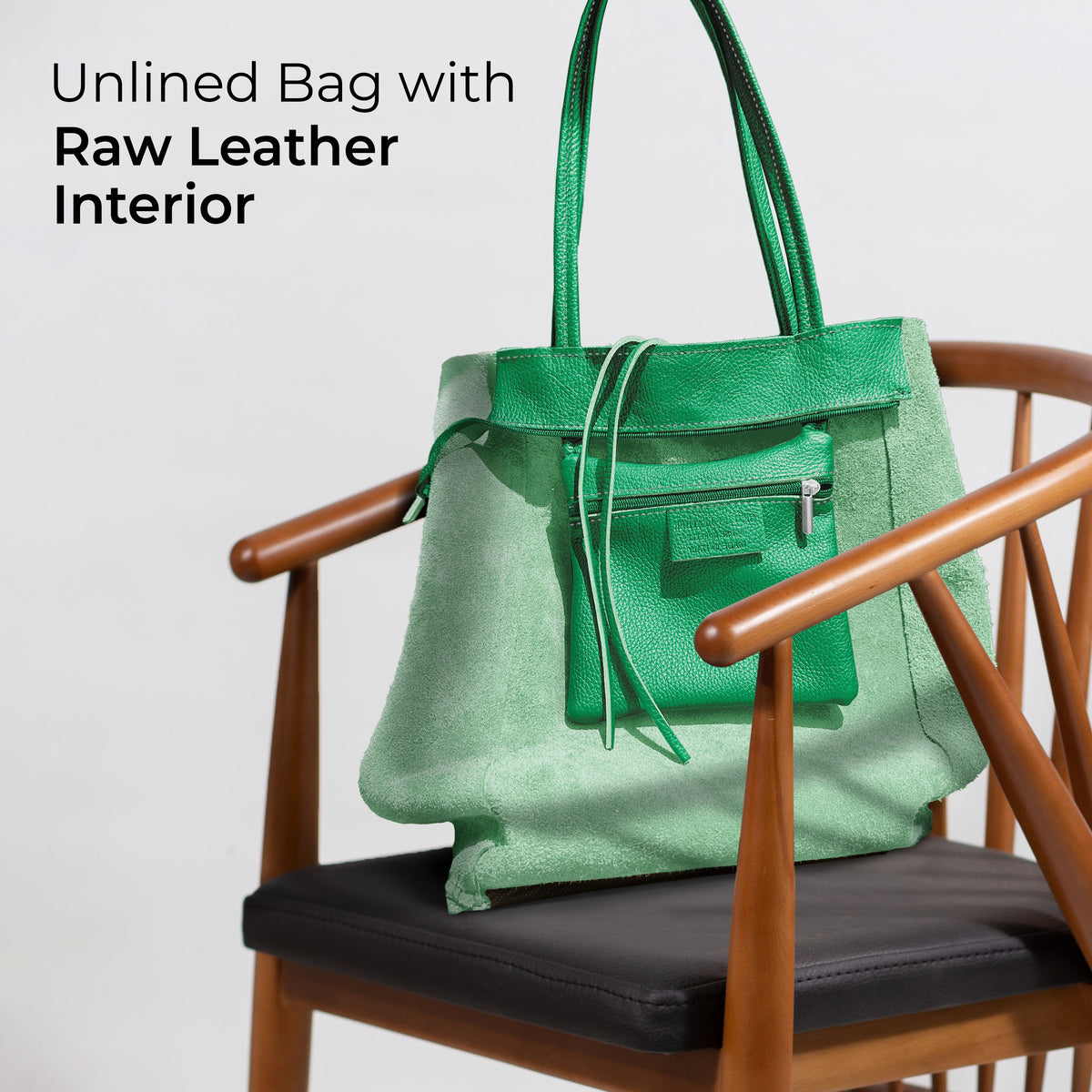 Bolso tote de cuero de grano completo italiano | Florencia