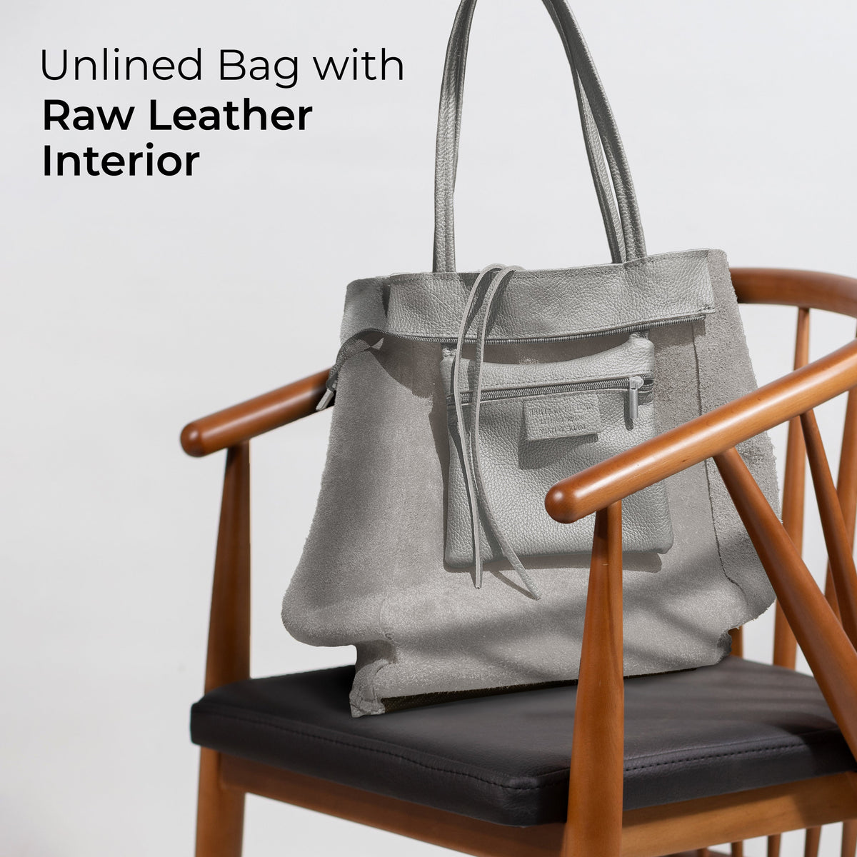 Bolso tote de cuero de grano completo italiano | Florencia