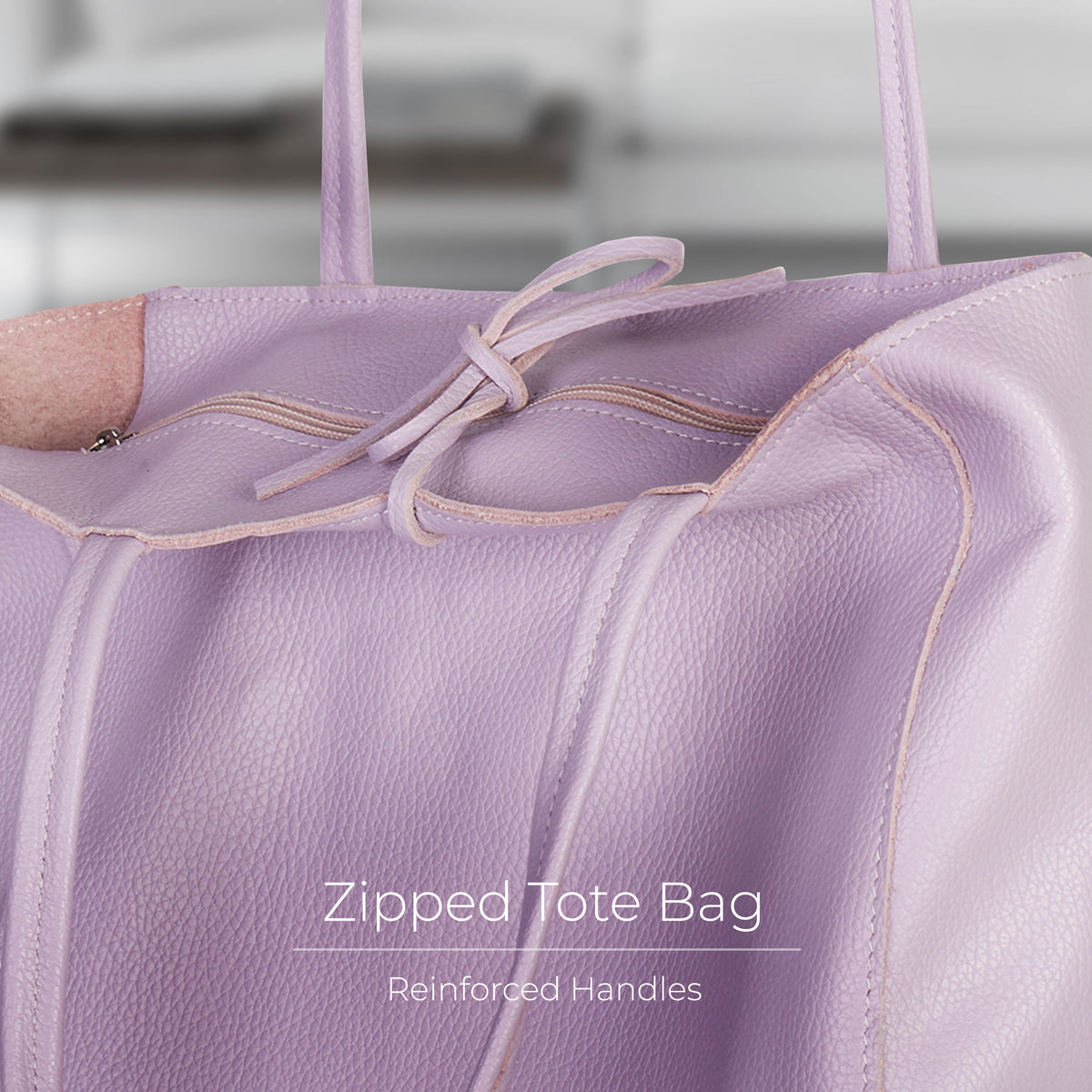 Bolso tote de cuero de grano completo italiano | Florencia