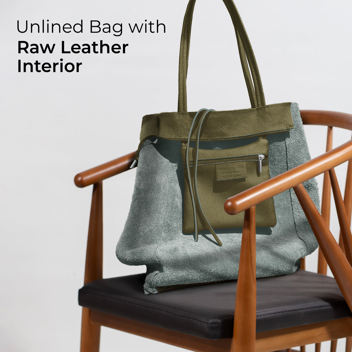 Bolso tote de cuero de grano completo italiano | Florencia
