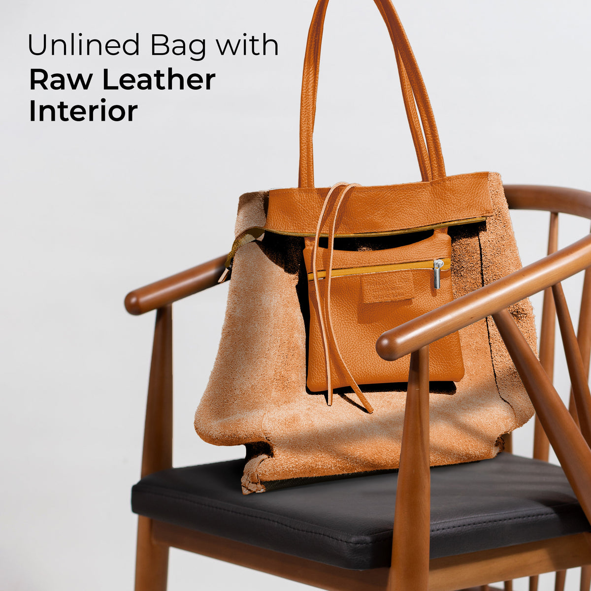 Bolso tote de cuero de grano completo italiano | Florencia