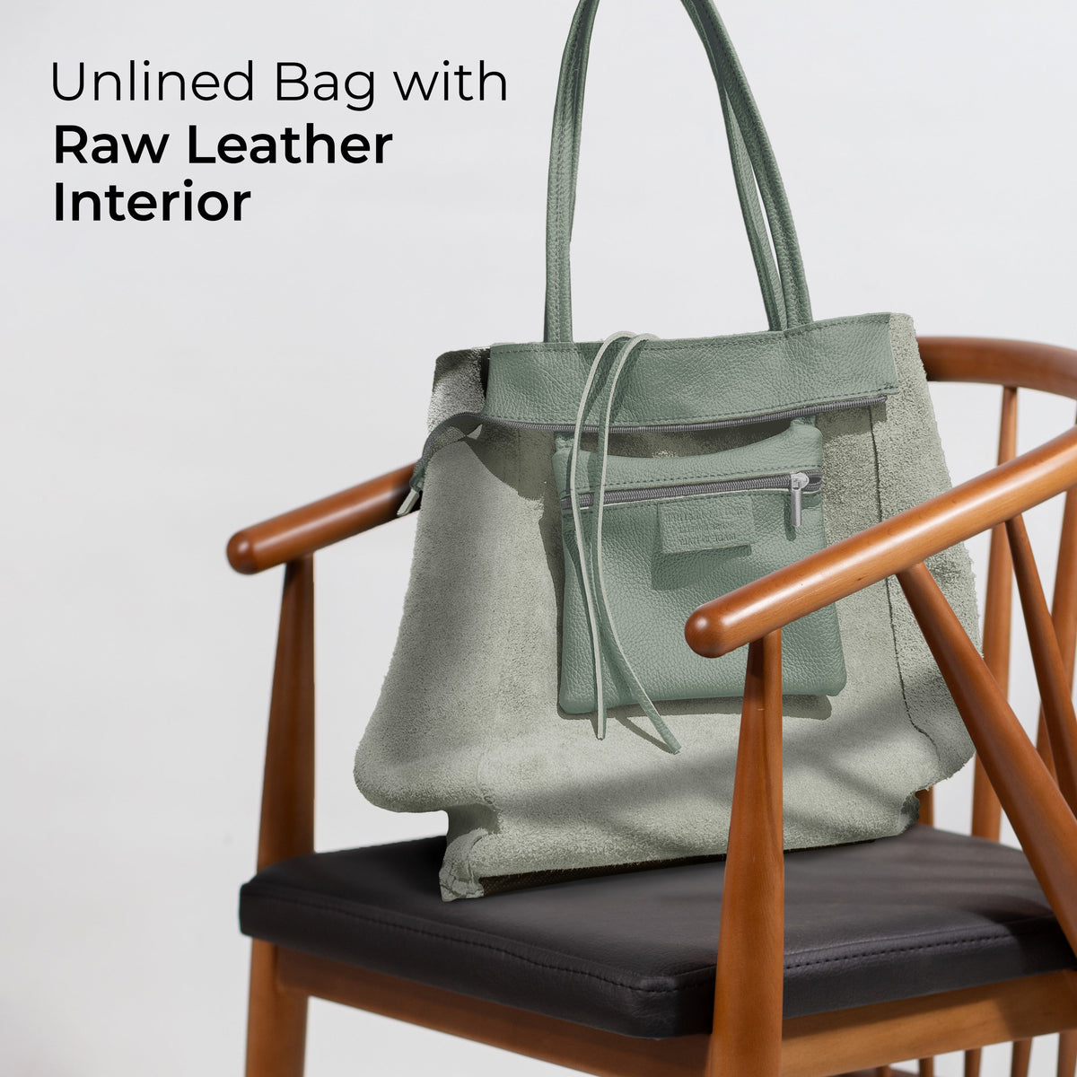 Bolso tote de cuero de grano completo italiano | Florencia