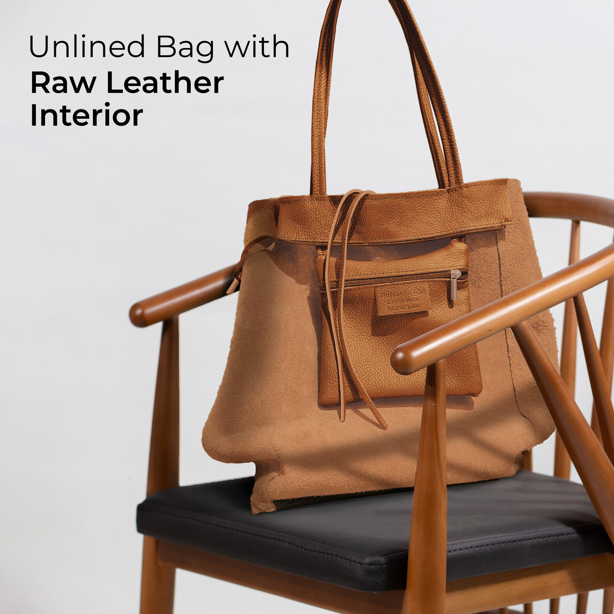Bolso tote de cuero de grano completo italiano | Florencia