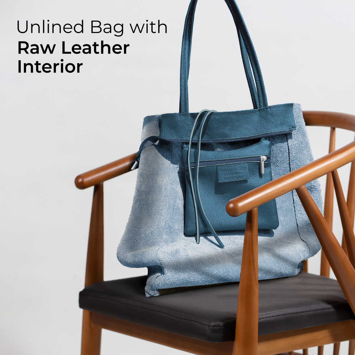 Bolso tote de cuero de grano completo italiano | Florencia
