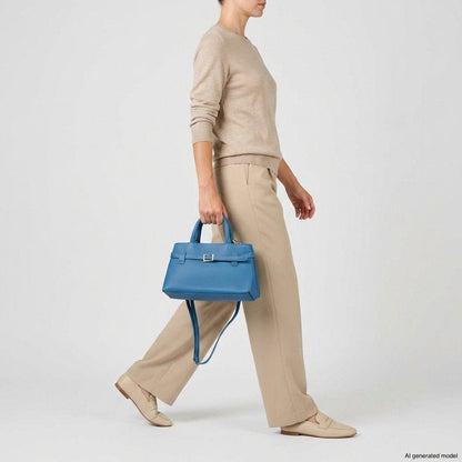 Italian Full-Grain Leather Top-Handle Bag | Cervia