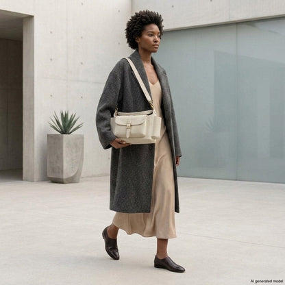 Italian Genuine Suede Shoulder Bag | Sondrio