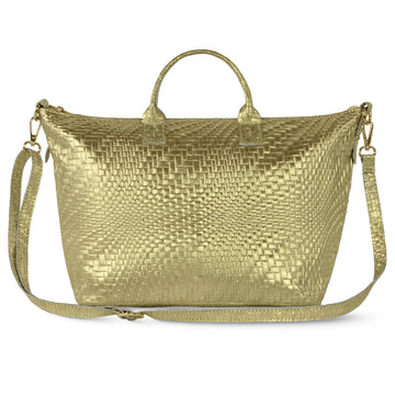 Grid Metallic Gold