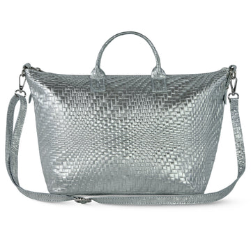 Grid Metallic Silver