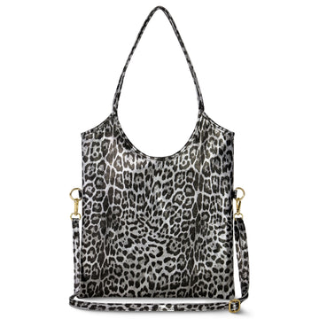 Leopard Metallic Silver
