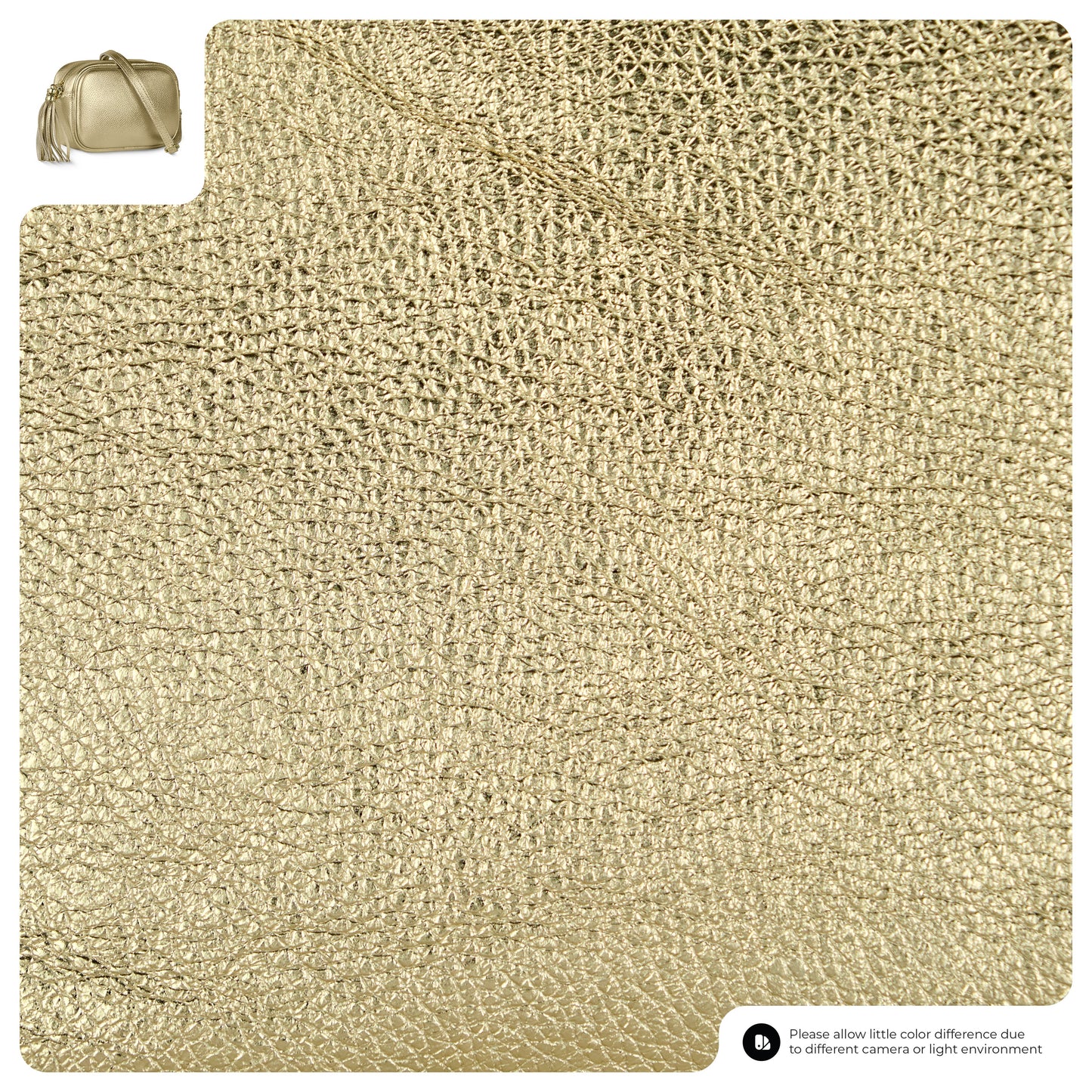 Italian Metallic Full-Grain Leather Crossbody Bag | Napoli