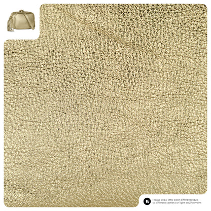 Italian Metallic Full-Grain Leather Crossbody Bag | Napoli