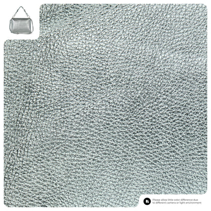 Italian Metallic Full-Grain Leather Shoulder Bag | Prato