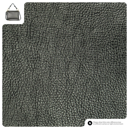 Italian Metallic Full-Grain Leather Shoulder Bag | Prato