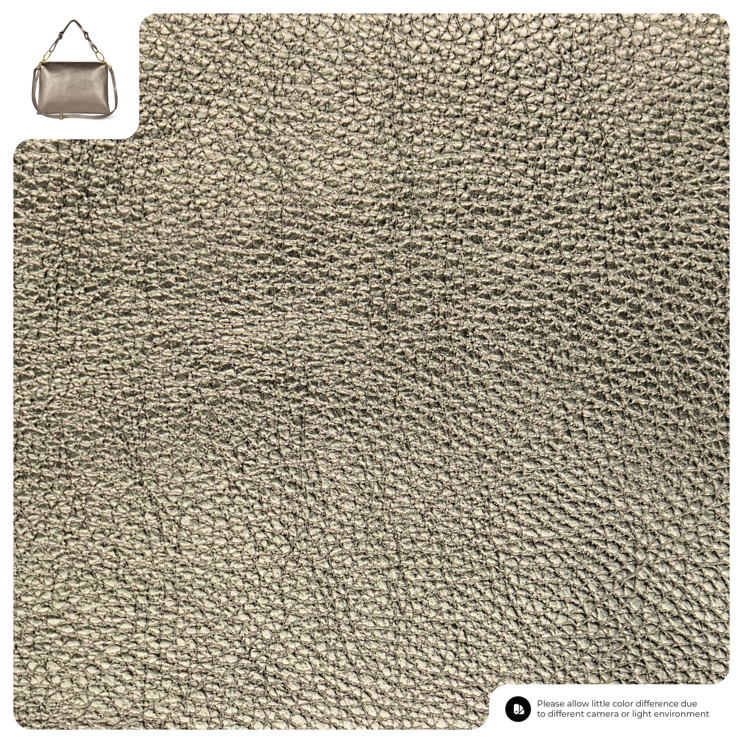 Italian Metallic Full-Grain Leather Shoulder Bag | Prato